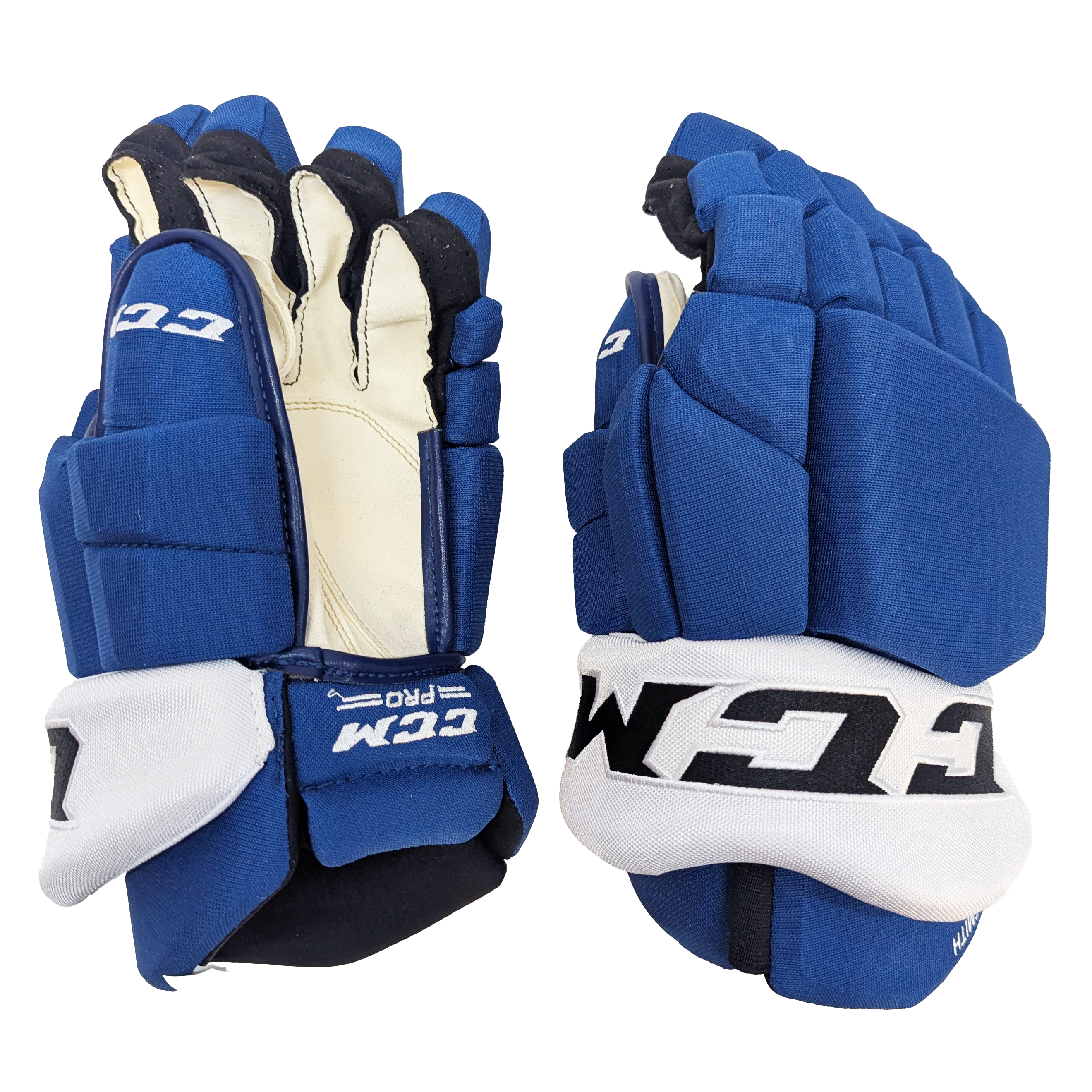 CCM HGTKPP - NHL Pro Stock Glove - Gemel Smith (Blue/White)